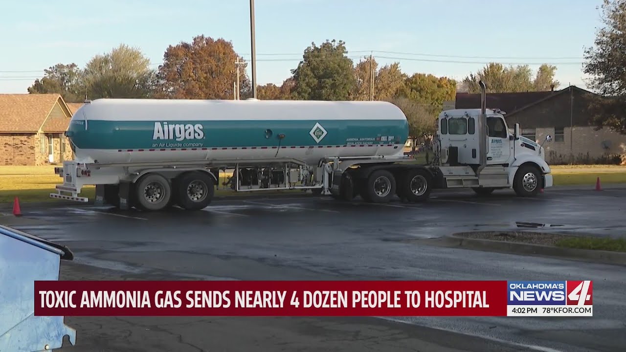 Toxic ammonia gas sends nearly 4 dozen people to hospital