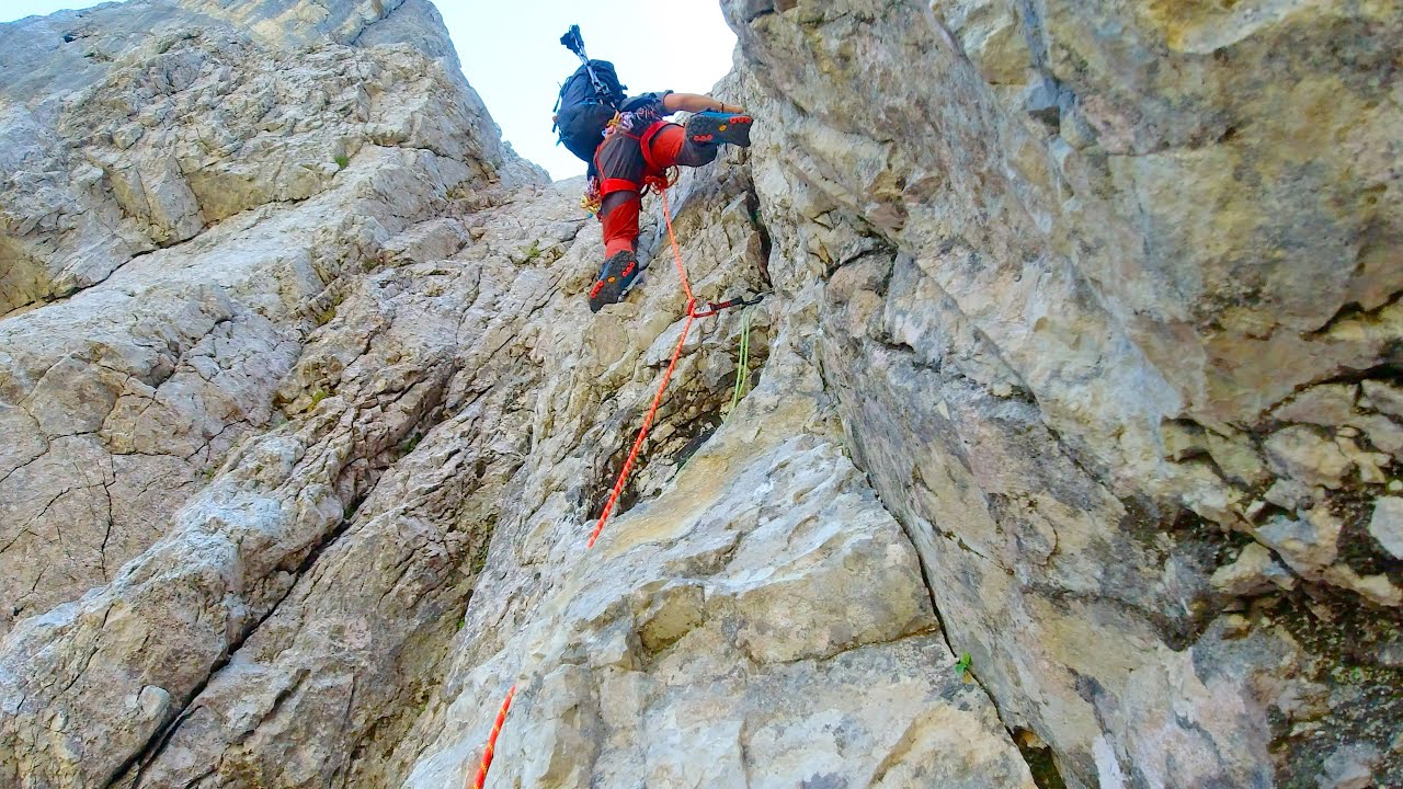 Slovenian Alps. Severna stena Triglava, Slovenska smer. 28.9.2023