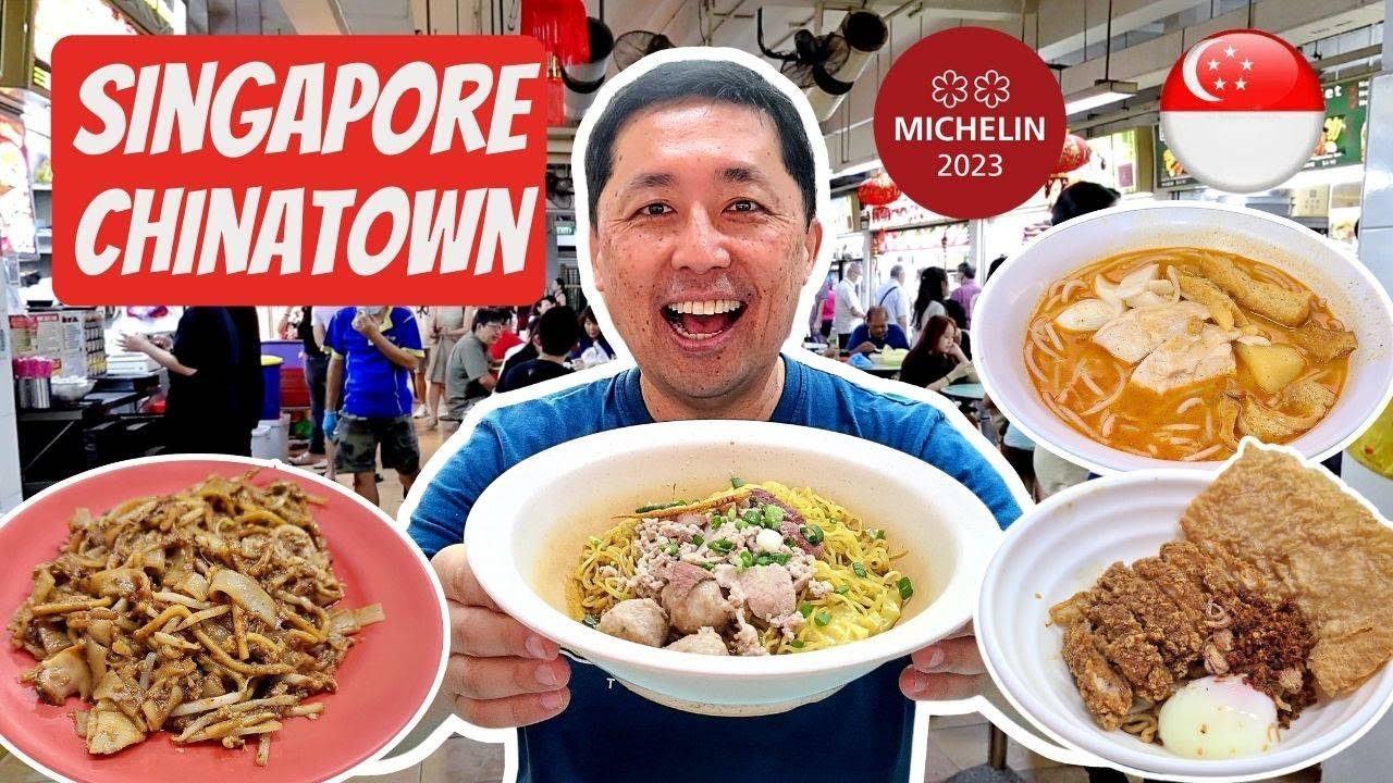 Michelin Noodles! 🇸🇬 BEST EATS at Hong Lim Market & Food Centre Singapore Chinatown