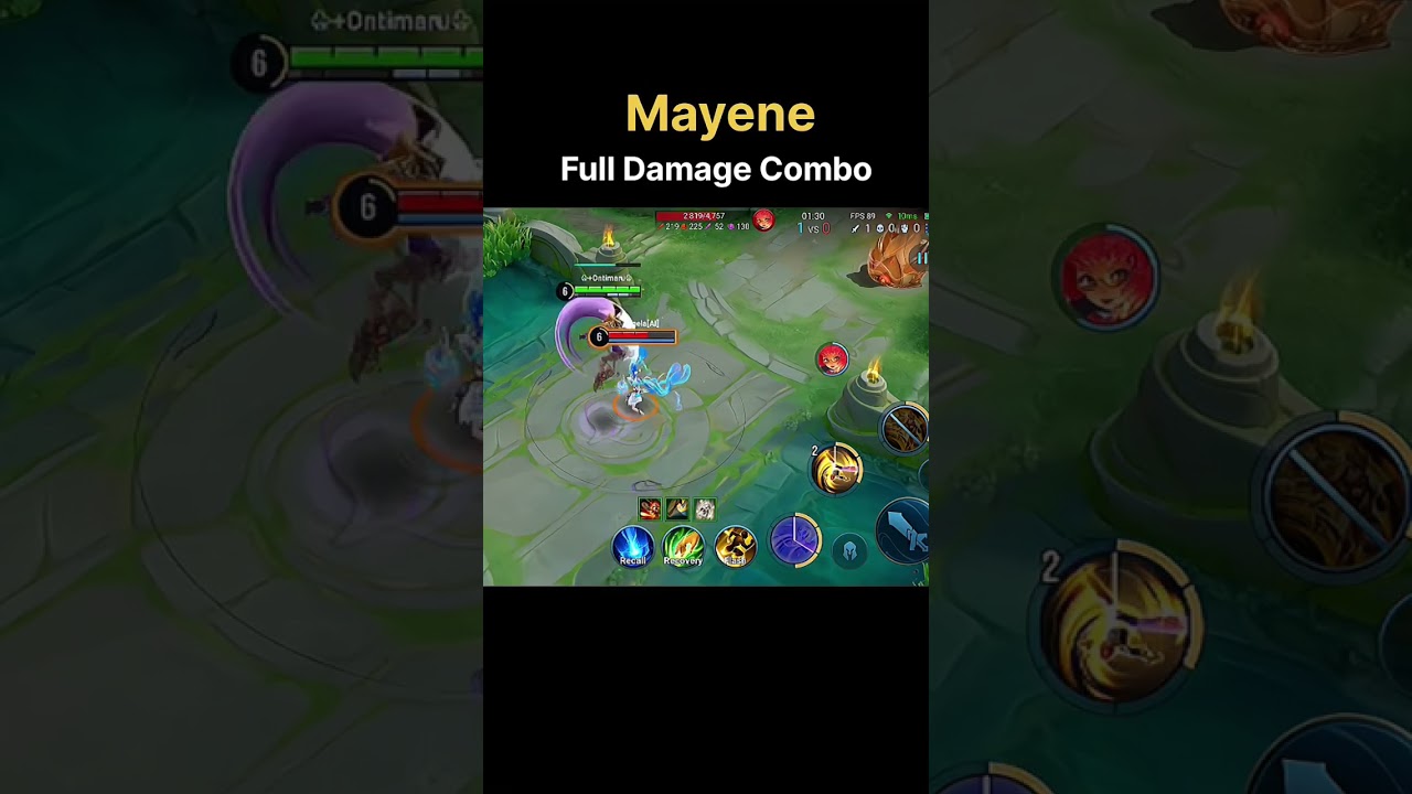 Mayene Full Damage Combo Tutorial ✅ Honor of kings #HonorofKings #Hokstudio