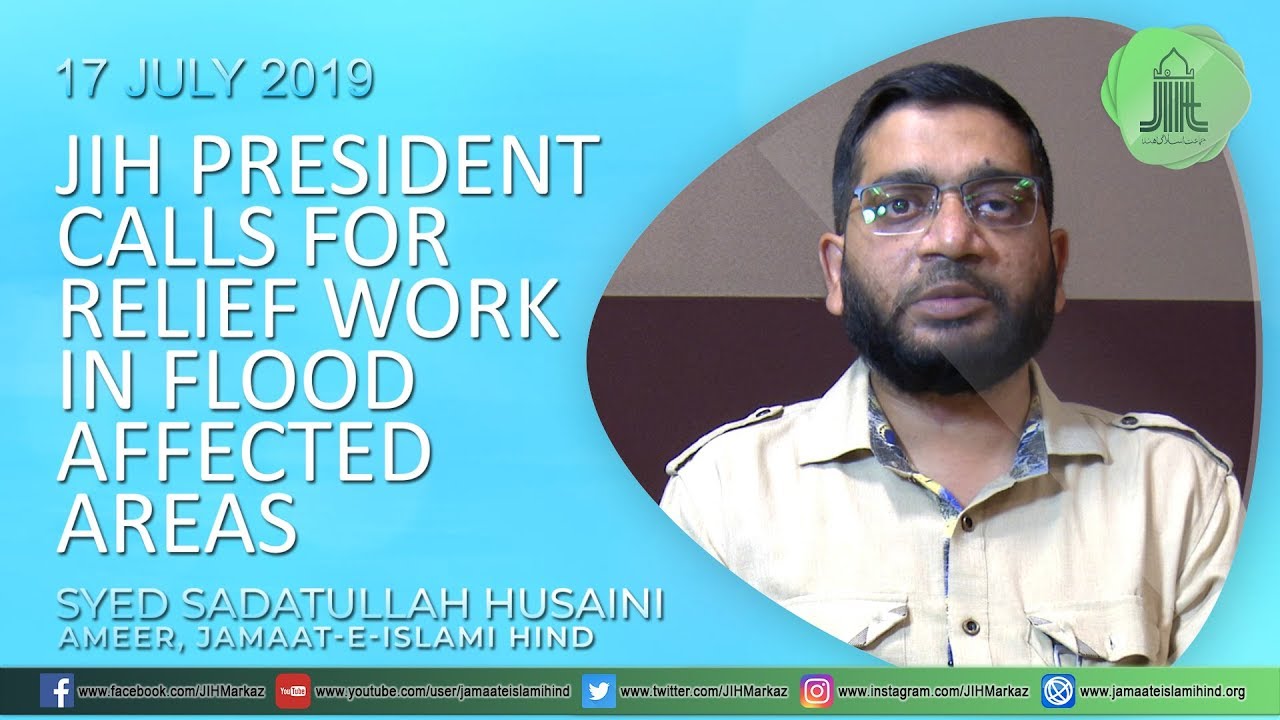 JIH President calls for relief work in flood affected areas