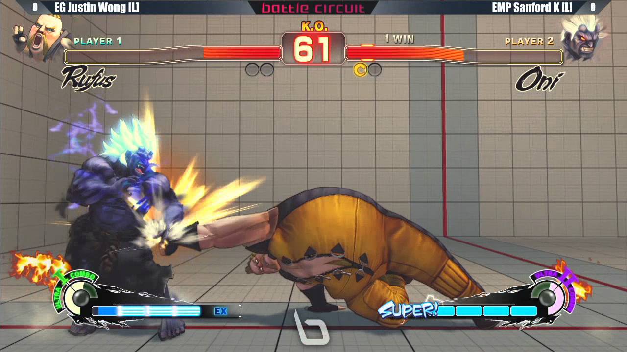 SSF4 AE2012 Grand Final - EG Justin Wong vs EMP Sanford K - Next Level Battle Circuit #58