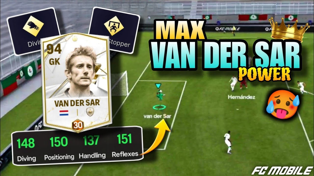 Max VAN DER SAR power test 🥵 | REVIEW 🔥 | Fc mobile