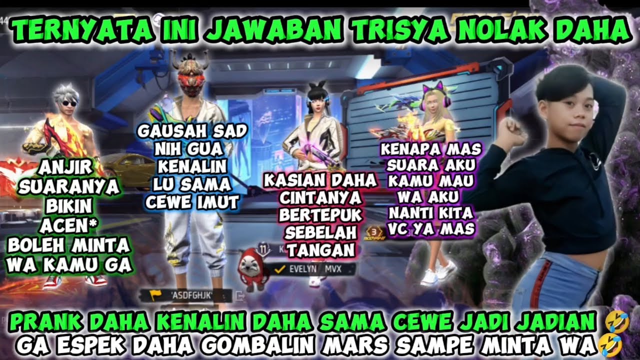 TERNYATA INI JAWABAN TRISYA NOLAK DAHA😱DAHA SAD AUTO GUA HIBUR KENALIN DAHA SAMA CEWE JADI JADIAN