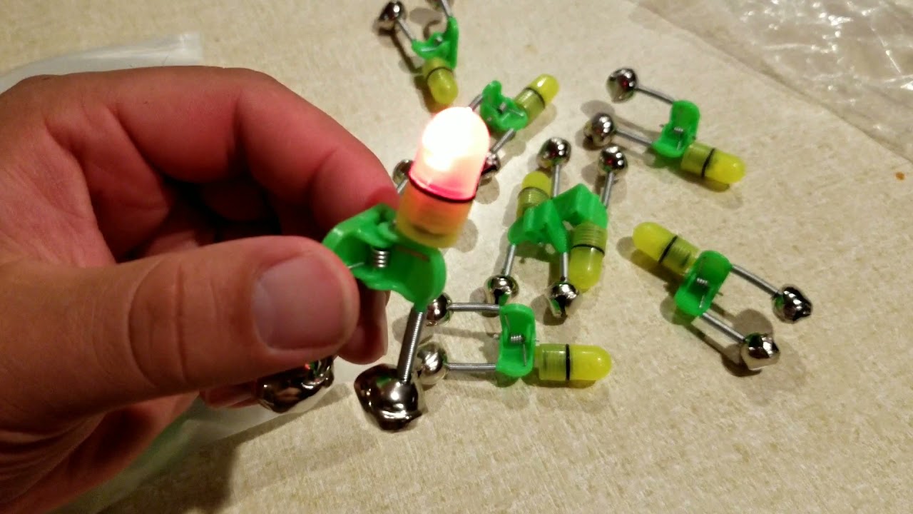 Review of OHOH LED Night Fishing Rod Bite Bait Alarm Light with Twin Bells Ring Fishing Bite Alarm