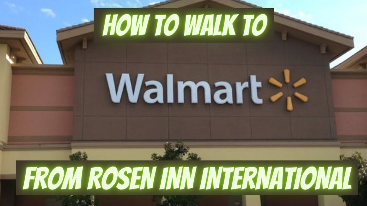 How to walk to Walmart Turkey Lake Road From Rosen Inn International Drive Orlando Florida IDRIVE