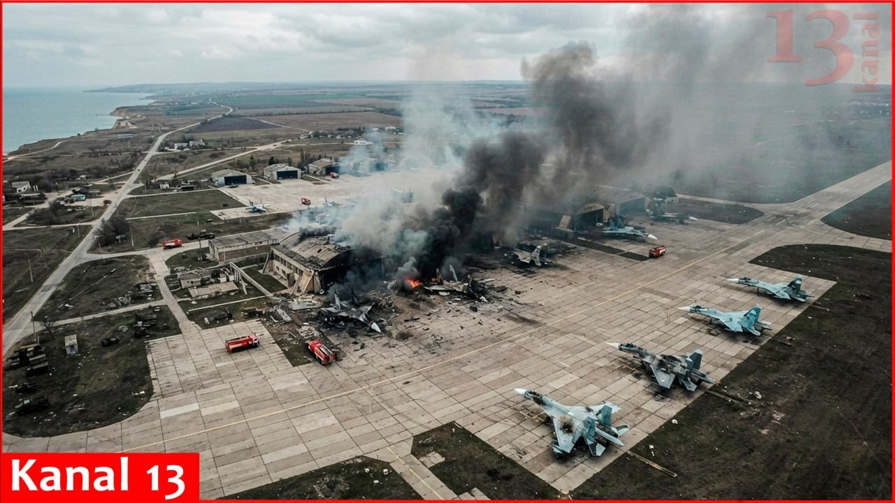 Украина повредила не менее 7 российских военных самолетов при втором за неделю ударе по авиабазе ...