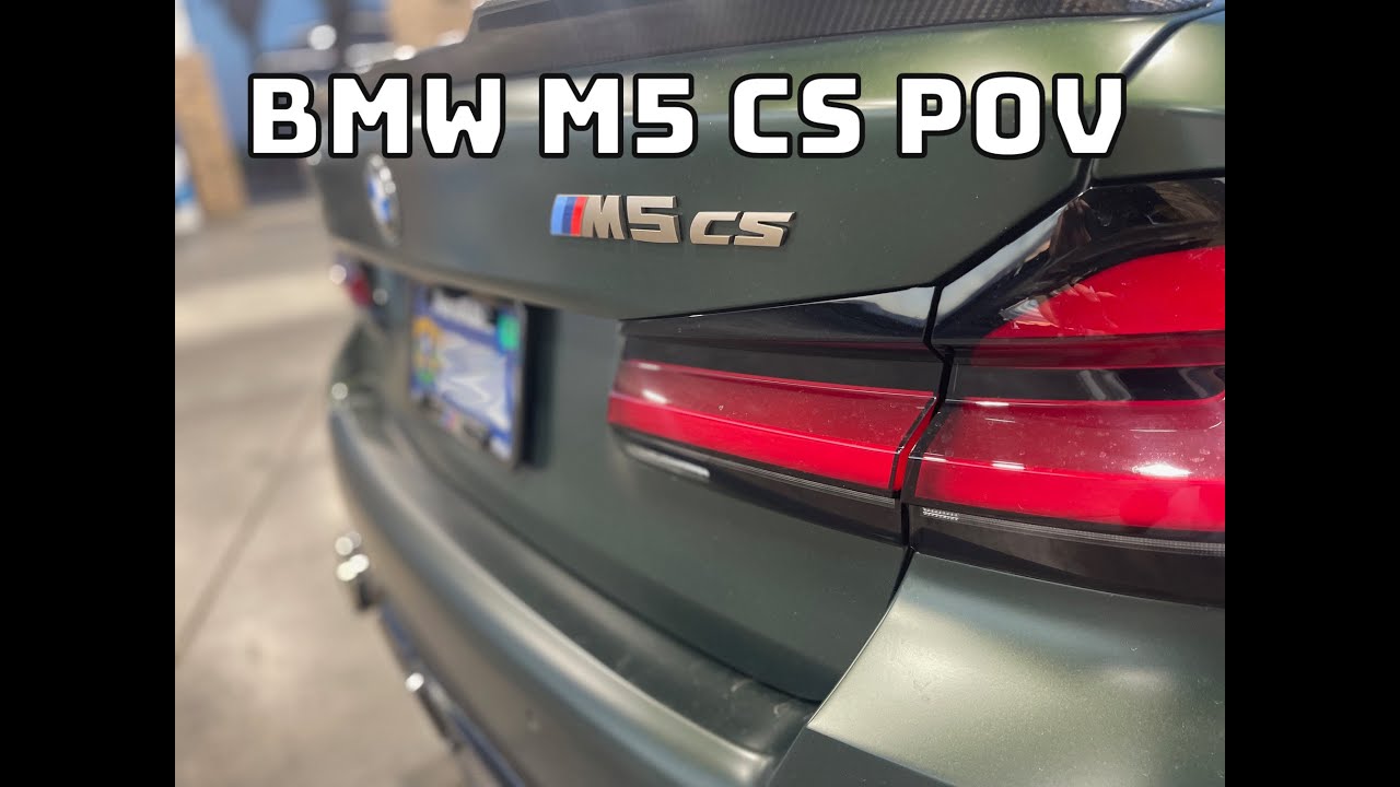 2022 M5 CS POV Drive with M Performance Exhaust, Downpipes and Dinan Intake Turbo Inlets [4K]