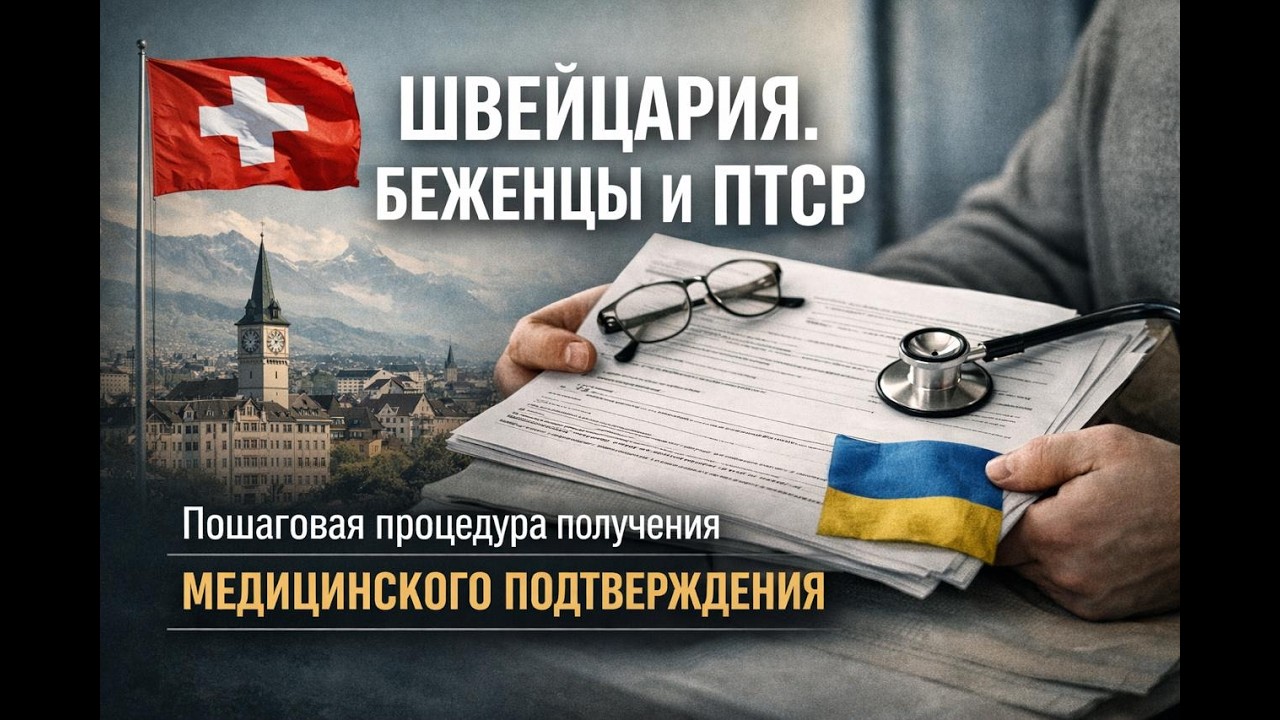 Швейцария.Украинские беженцы и ПТСР: пошаговая процедура получения медицинского подтверждения #news