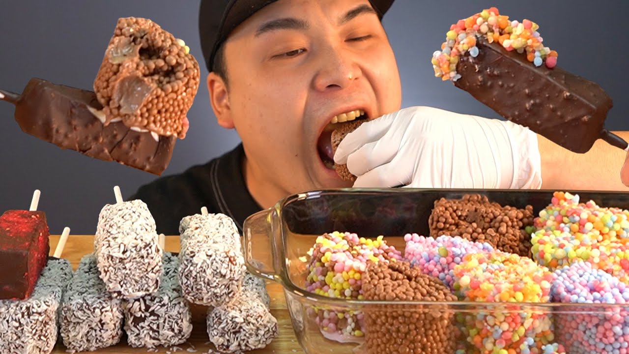 초코마시멜로우아이스크림과 구슬아이스크림 먹방~!! 리얼사운드 social eating Mukbang(Eating Show)