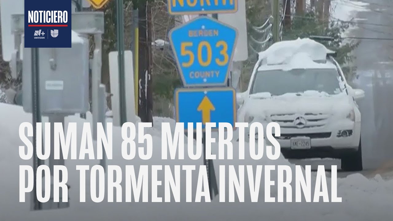Suman 85 muertos por frío extremo en EEUU y declaran emergencia ante nueva tormenta invernal