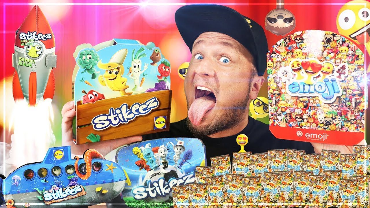 ALDI EMOJI vs LIDL STIKEEZ 2019 🤪 ALLE FIGUREN 💩 MEGA UNBOXING DEUTSCH