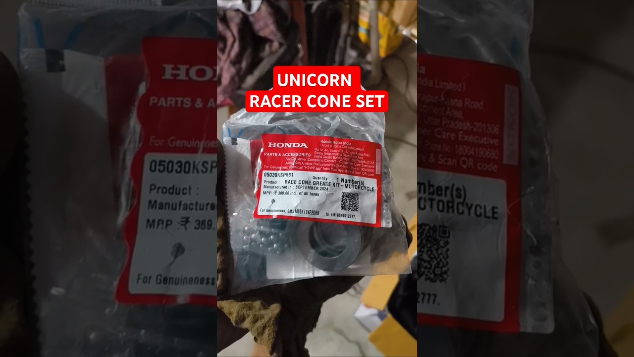Honda unicorn original racer kit cone set| genuine Honda unicorn racer bearing kit set|