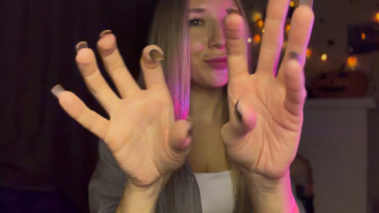 ASMR Массаж со звуками тела, много крема и липких звуков / massage 