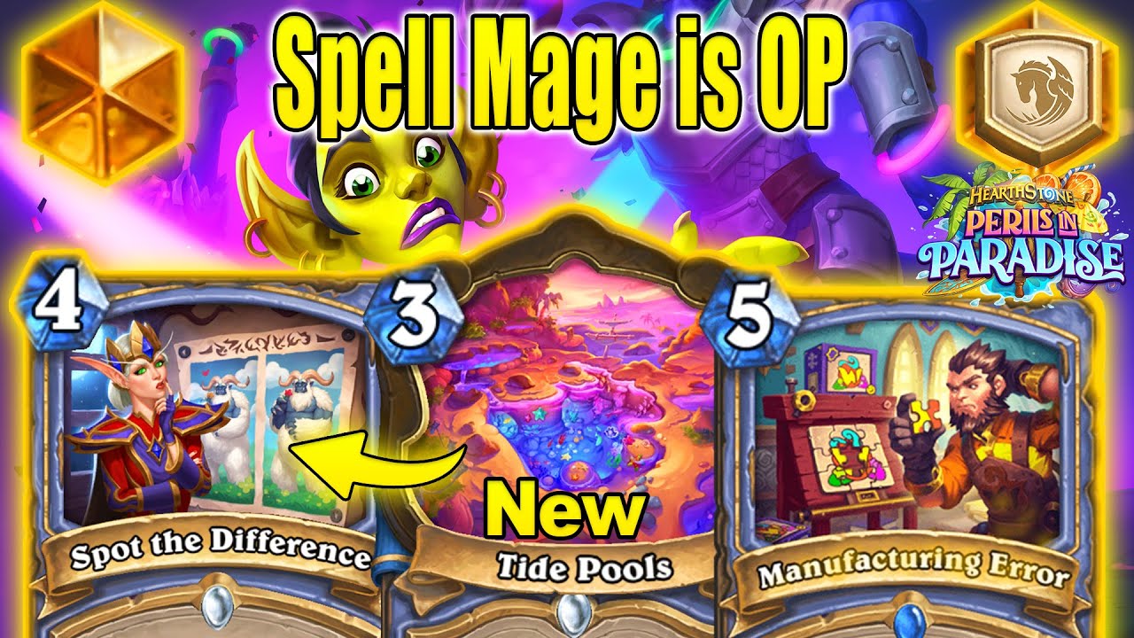 Over 80% Winrate With Spell Mage Deck That's So Cheap To Craft At Perils in Paradise | Hearthstone