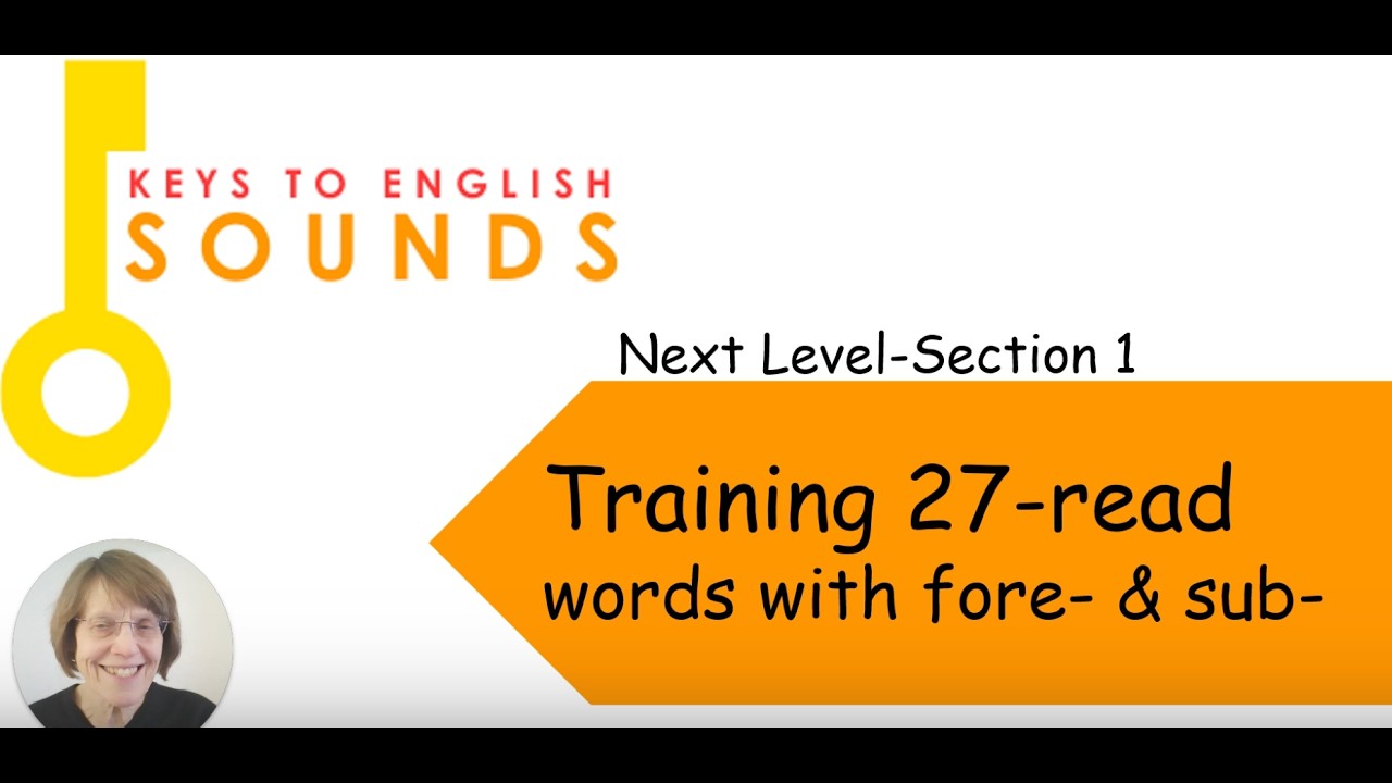 Section 1 ~ Video 27: Read words with fore and sub