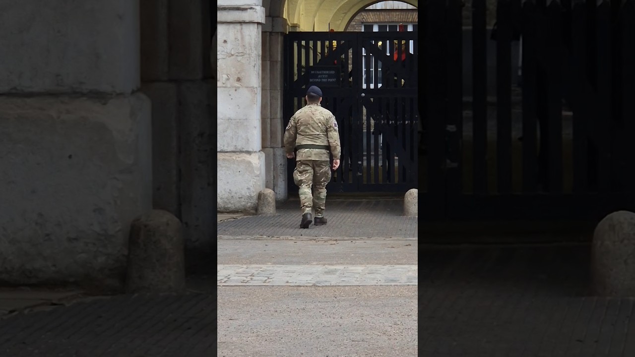 troopers get ready for changing of the guards 