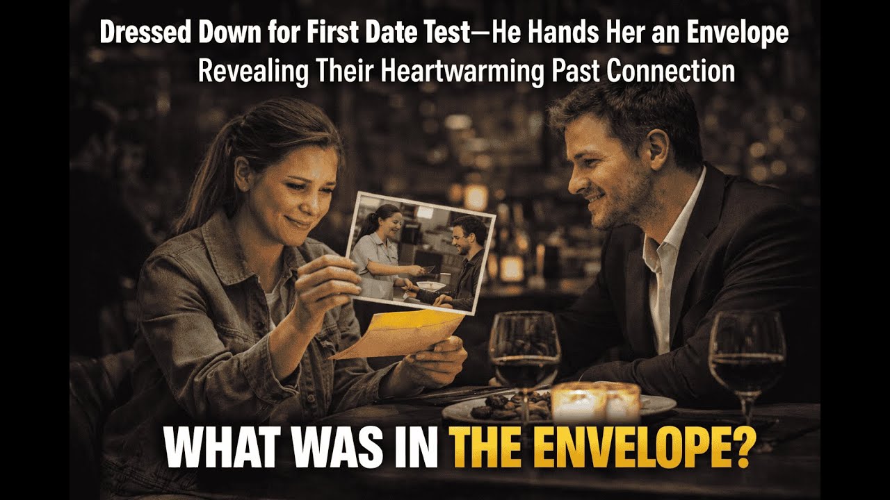 Dressed Down for First Date Test—He Hands Her an Envelope Revealing Their Heartwarming Past.....