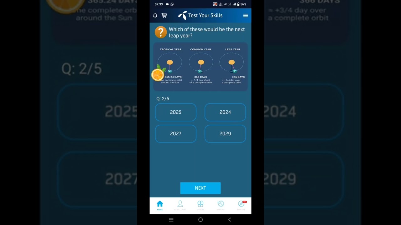 Which of these would be the next leap year? / leap year / next leap year / leap year of the  world