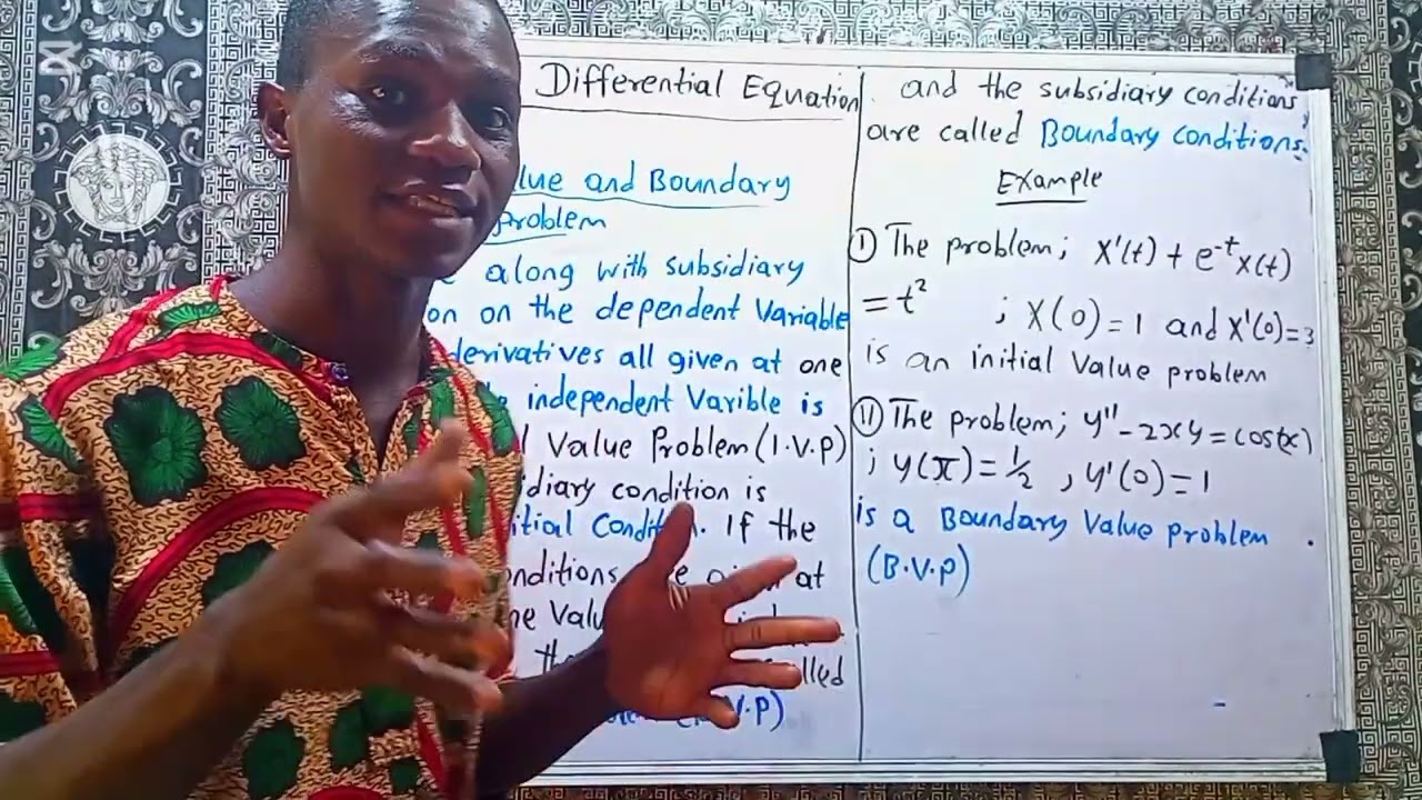 Ordinary Differential Equations: initial and boundary value problem 
