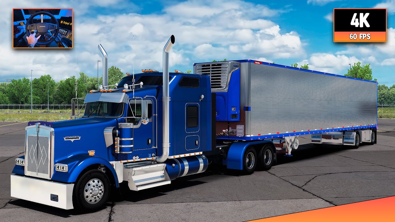 Kenworth W900 + CAT 3406B | Lafayette - Dallas | ATS 1.57 4K Gameplay + Wheel Cam