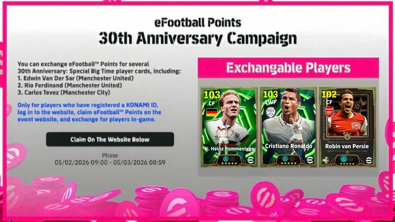 سارع الأن بتسجيل للحصول على إبيك بوستر مجانا 🎁 من متجر النقاط 🤯 efootball ™ 2026