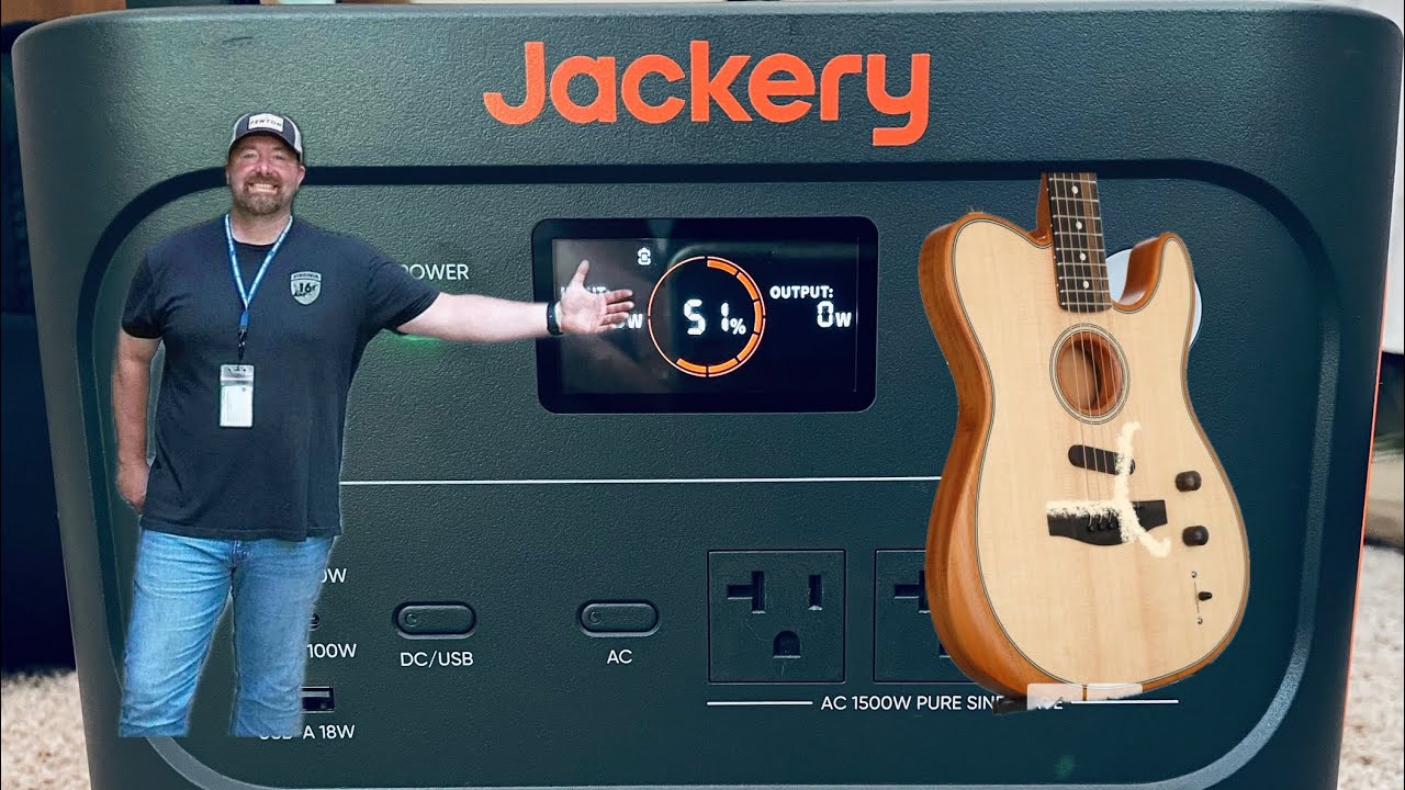 Musicians and DJs….Watch This!!  Powering your gig with a Jackery 1000v2.