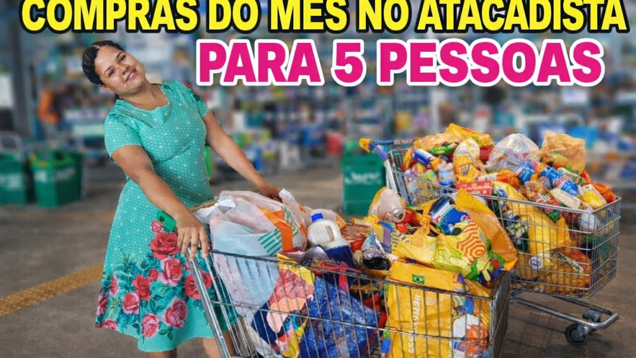 ÚLTIMA COMPRA DO MÊS DO ANO🛒COMO COMPRO PARA 5 PESSOAS+ ORGANIZANDO E GUARDANDO TODA COMPRA