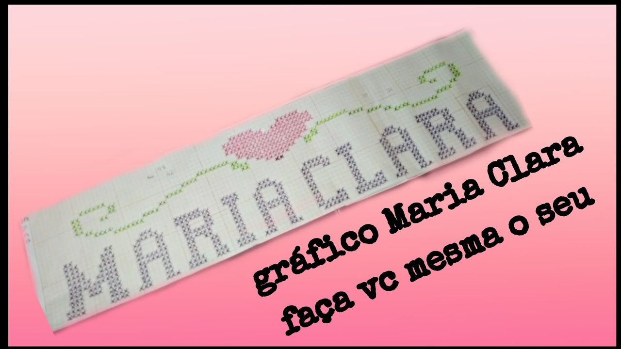 como fazer gráfico Maria Clara para crochê conduzido