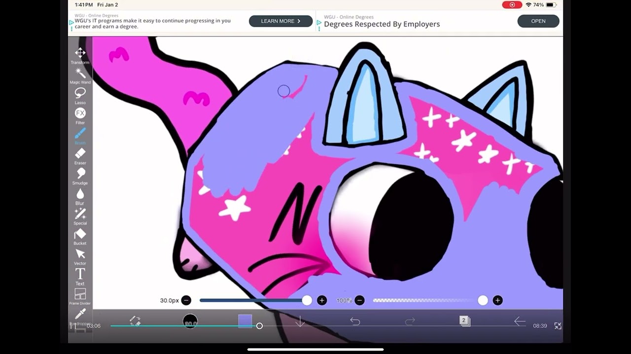 Emily makes her dandy’s world ocs skin