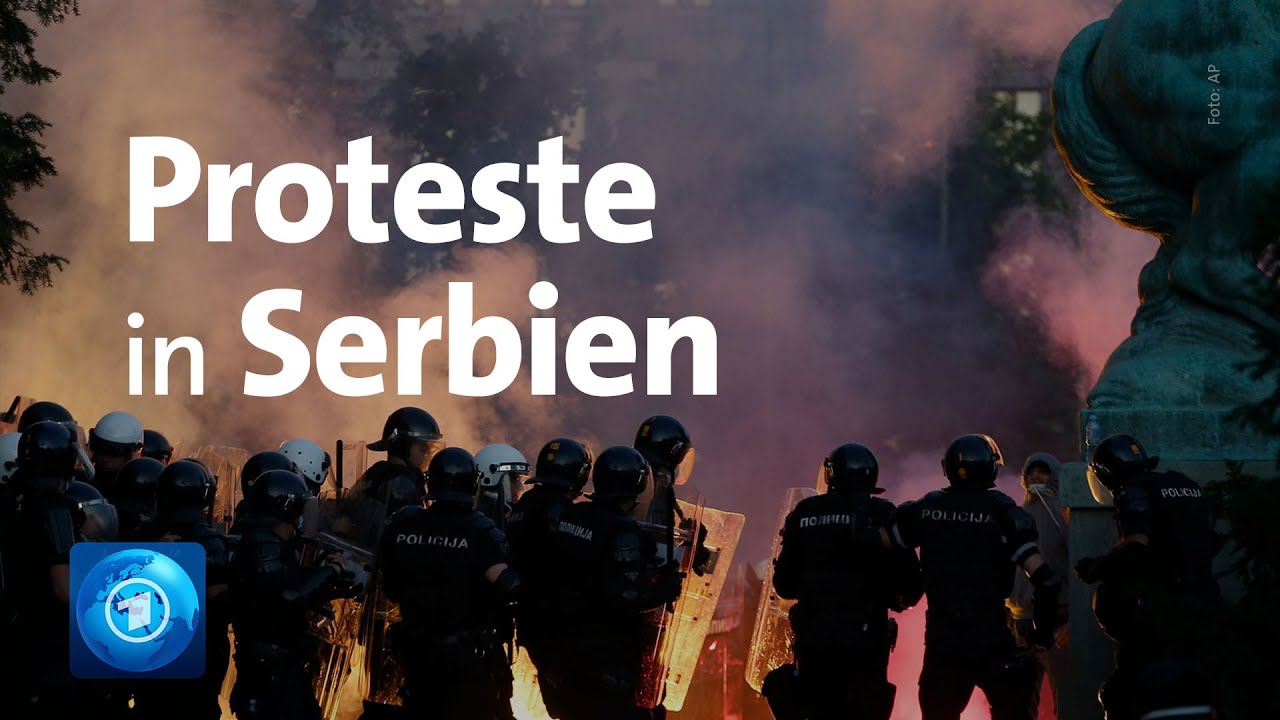 Ausschreitungen in Belgrad: Proteste gegen serbische Regierung