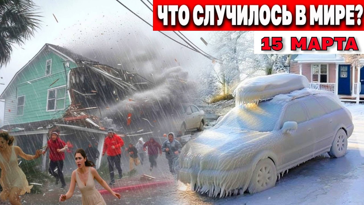 Новости сегодня 15.03.2026 ! Катаклизмы сегодня ! Катаклизмы за день ! События Дня ! news bar