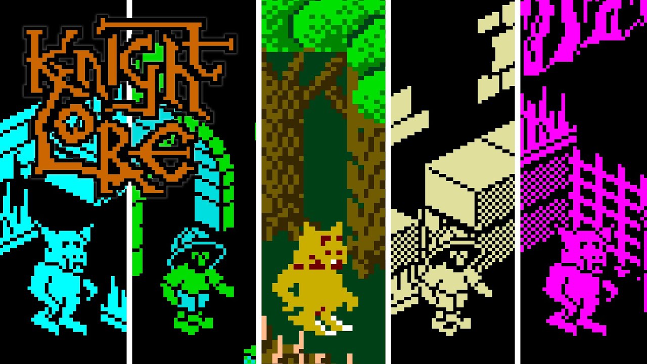 Knight Lore - Versions Comparison - Meet the FATHER of ISOMETRIC games!!!