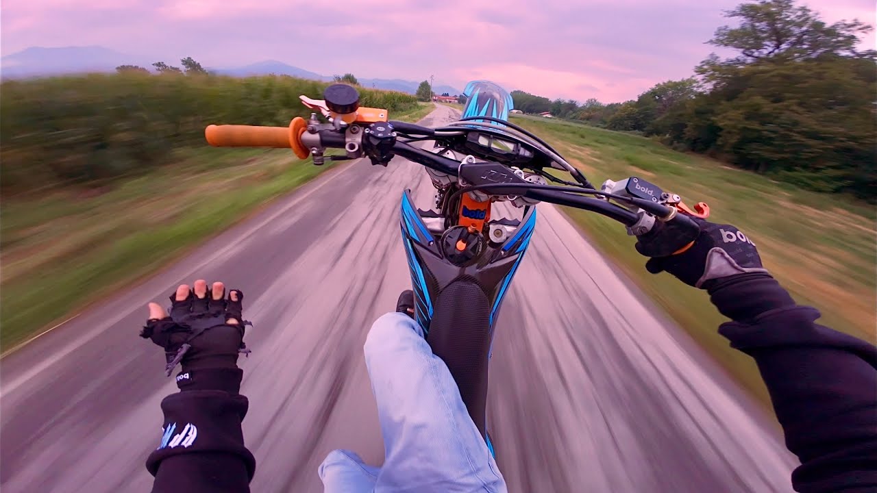 SUPERMOTO | AESTHETIC SUNSET RIDE 4k