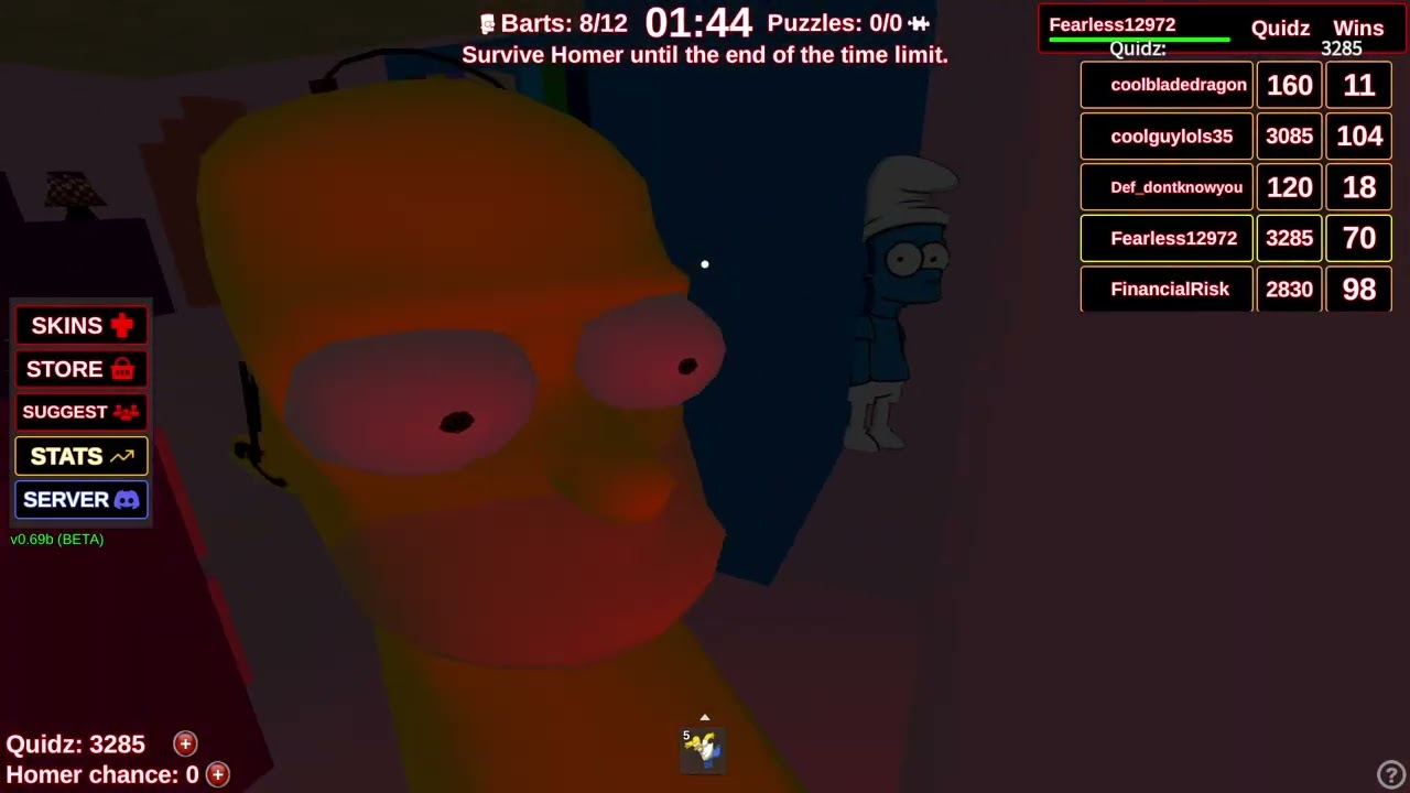 You vs Homer gameplay