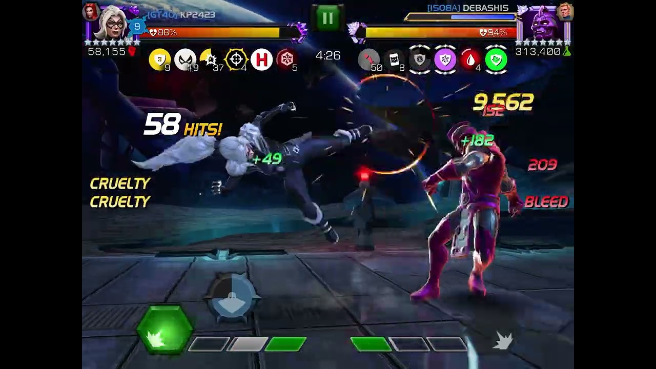 Black Cat vs R5 Ascended High Evolutionary Boss Node 50 AW S65 Mcoc