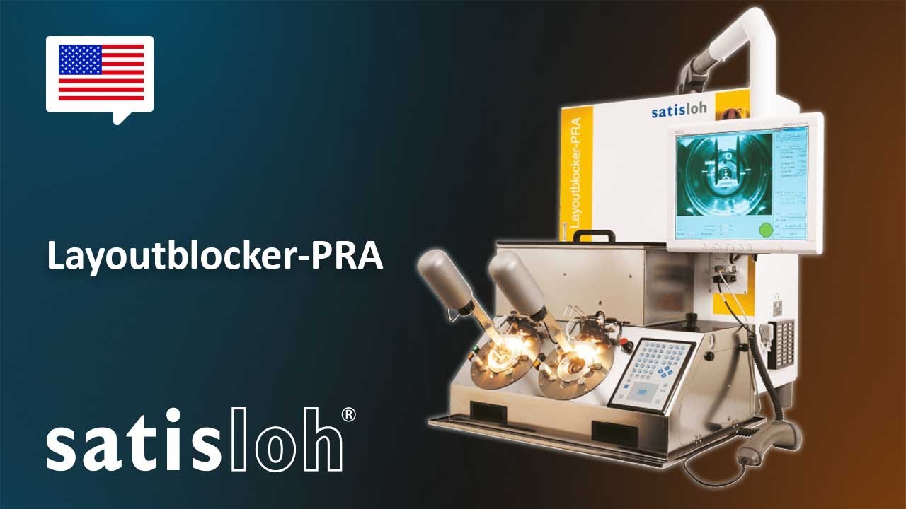 Satisloh Layoutblocker-PRA &ndash; Manual alloy blocker