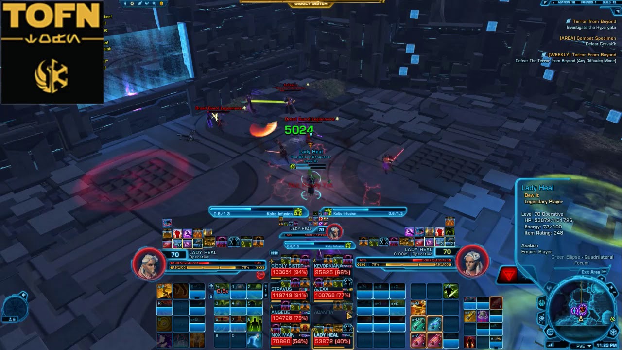 --Dew it-- Swtor Dread Guard Take Down 20/07-18