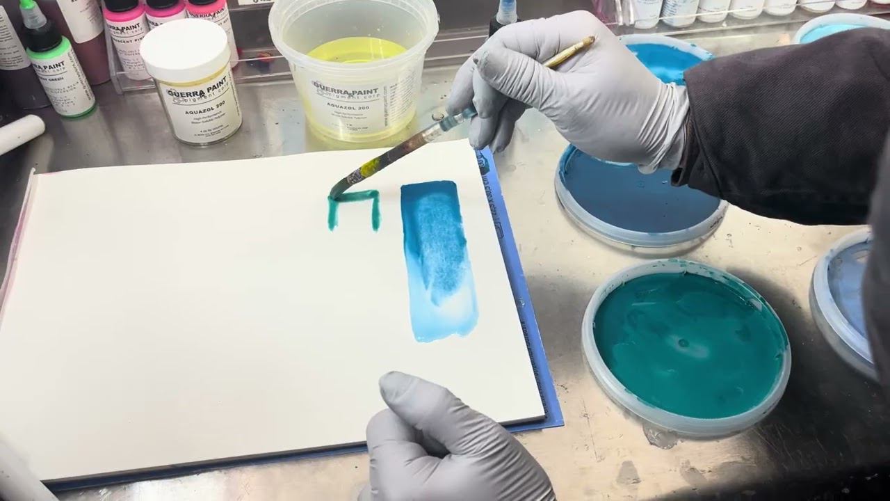Making Watercolor with Cobalt Dispersions and Aquazol