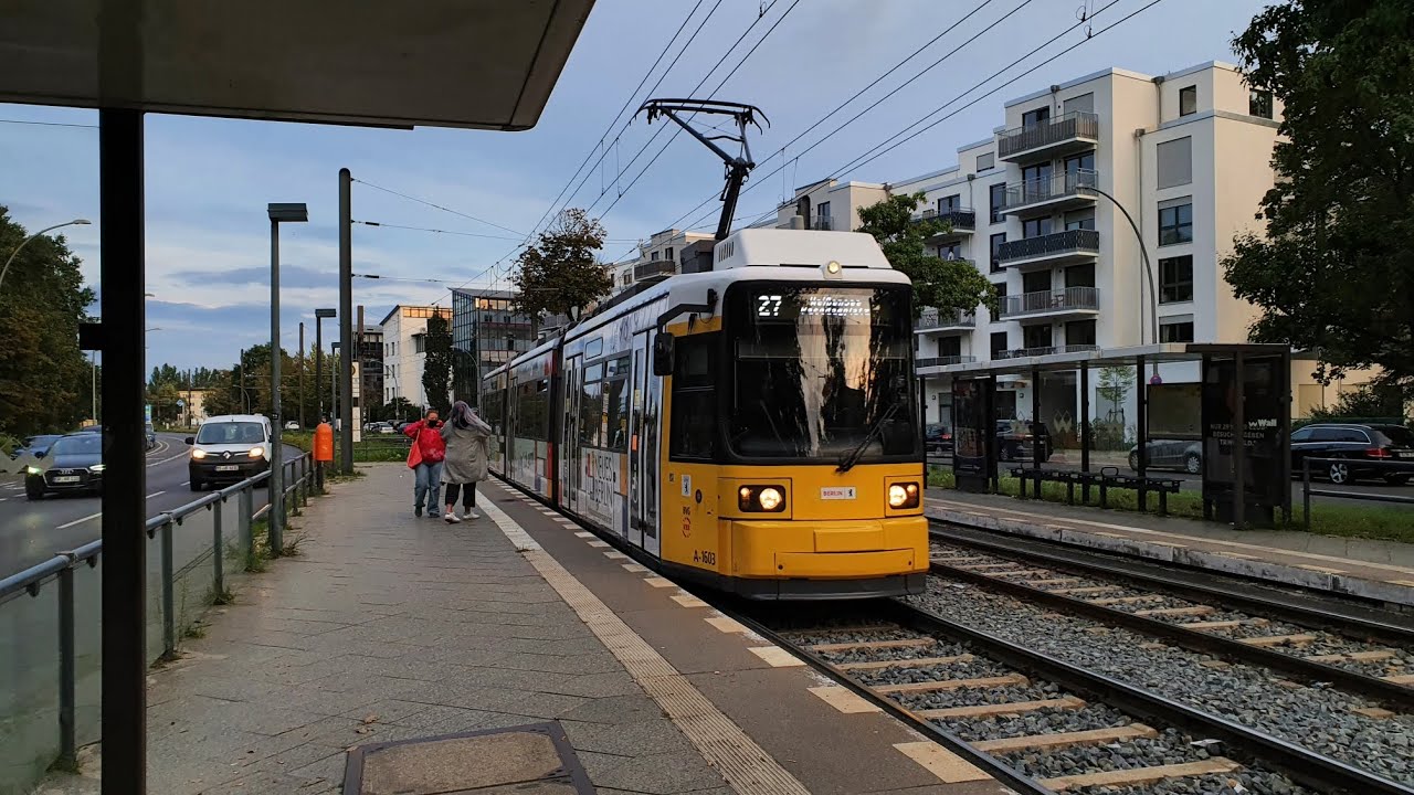 mitfahrt 27 SÜD von Freizeit - und - Erholungszentrum bis S-Schöneweide im GT6NU 1603