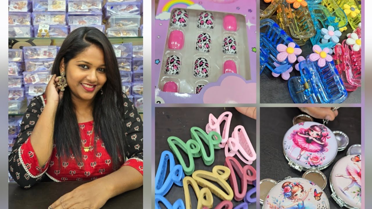 Nail Extensions, Hair Clips, Stone Center clips, Hair Bows... എല്ലാം കൂടെ ഒരു Miscellaneous video...