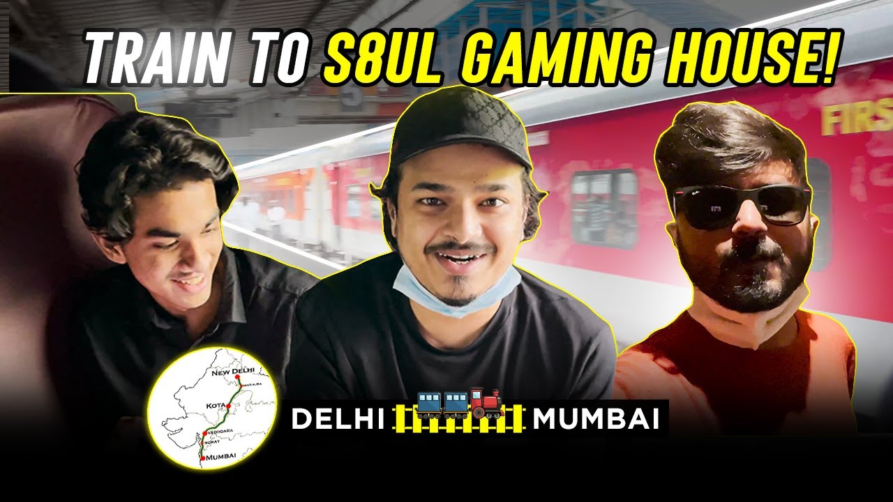 DELHI TO S8UL GAMING HOUSE IN TRAIN WITH @soulregaltos9810 AND POCHI || TRAVELOGUES