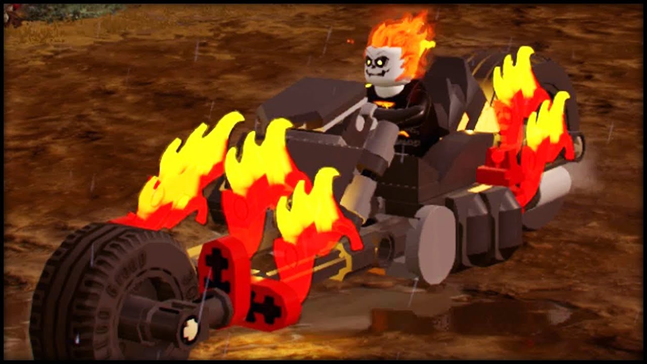 LEGO Marvel Superheroes 2 - Ghost Rider + His Motorcycle Free Roam Gameplay Showcase!