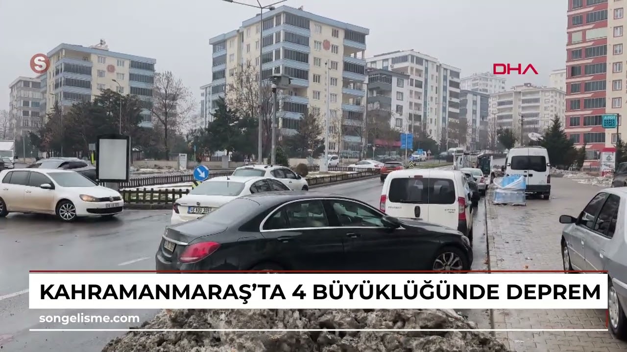 Kahramanmaraş’ta 4 büyüklüğünde deprem