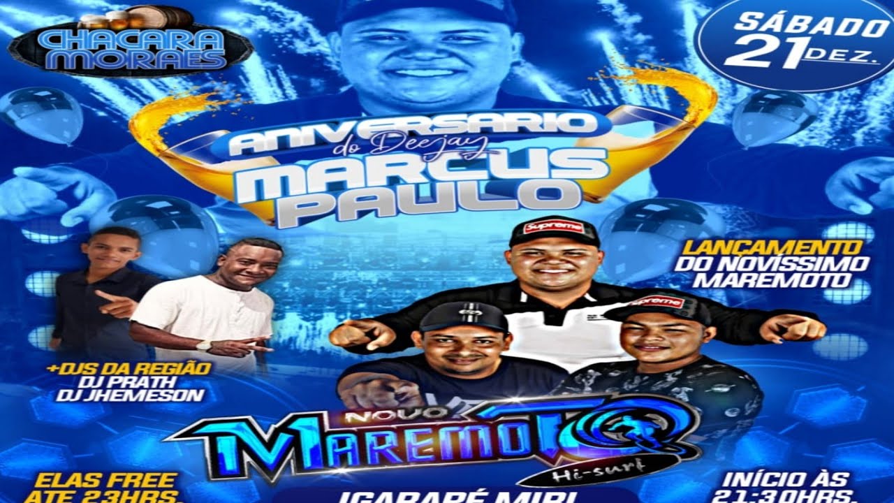 (AO VIVO) MAREMOTO PODCAST S&Oacute; SAUDADE CASAR&Atilde;O DJ MARCUS PAULO 15/12/19