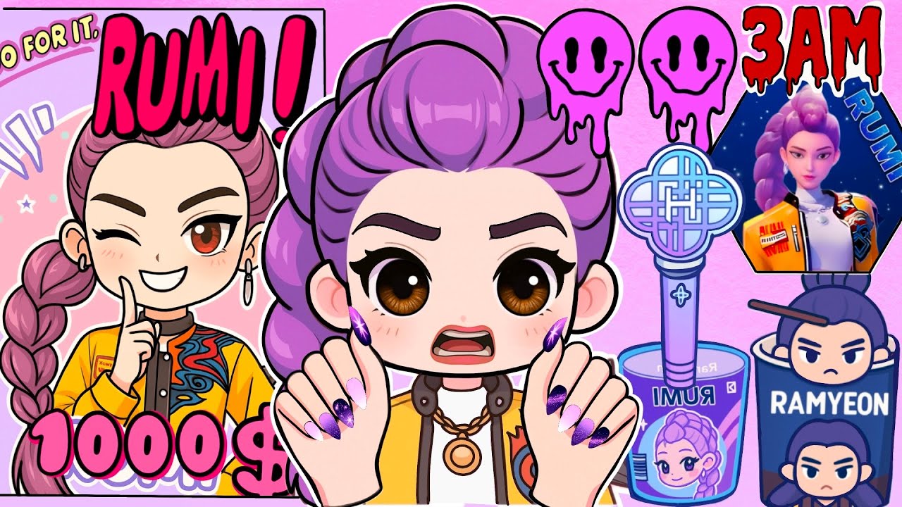 🍒Paper DIY 🍒Kpop Demon Hunters | Rumi Blind Bag $1 vs $100 | Which One Will You Choose?