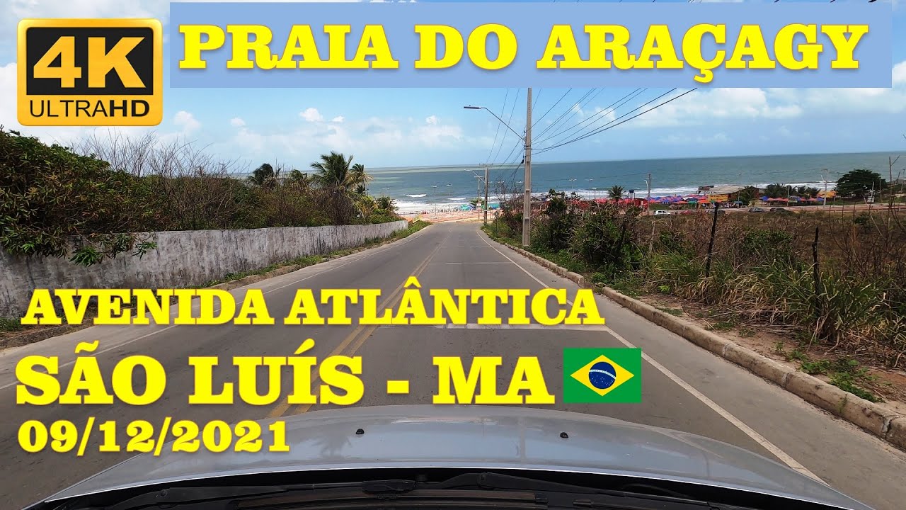 Praia do Araçagy de carro em 09/12/2021