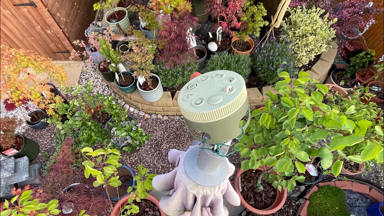 [4K] 花園遠端控制灑水系統 Garden remote control sprinkler system ガーデンリモコンスプリンクラーシステム