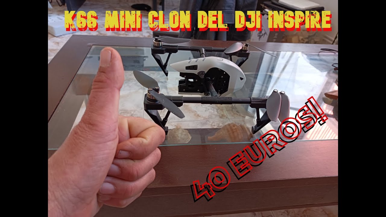 KS66 este DRONE me ENCANTÓ SÓLO CUESTA 40 EUROS mini RÉPLICA del DJI INSPIRE!