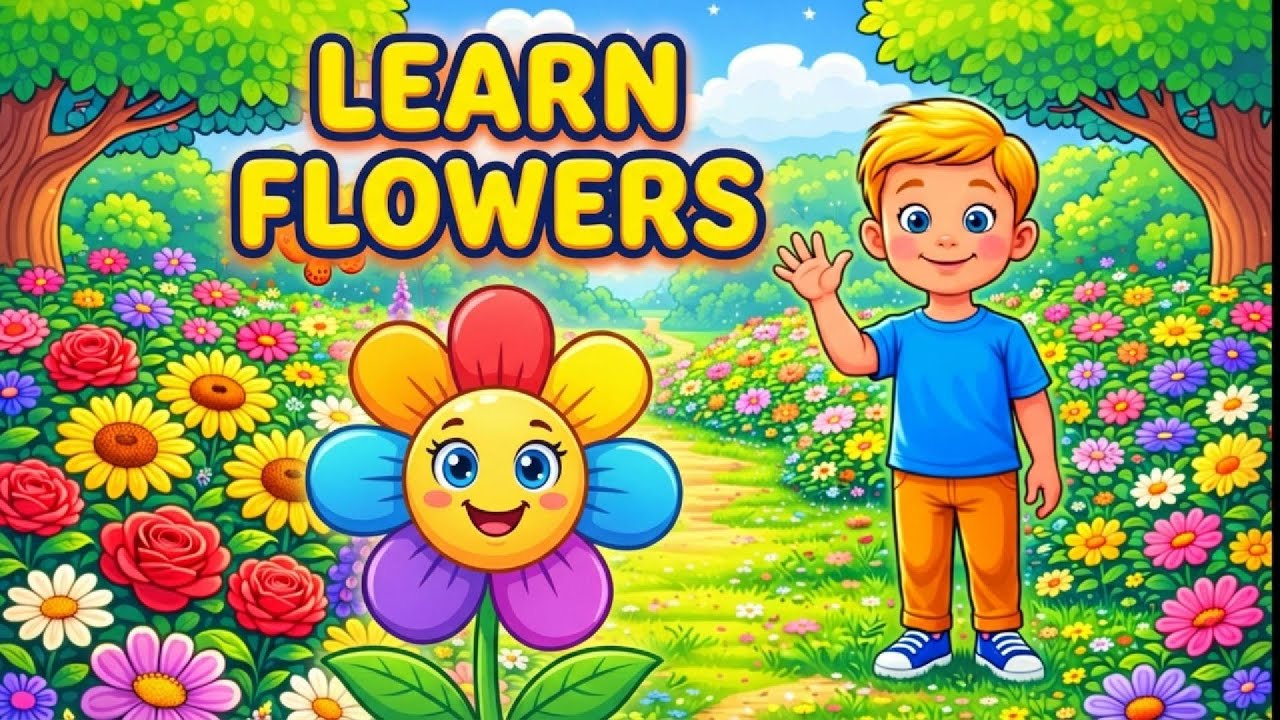 LEARN FLOWERS 🌸 | Flower Names for Kids | Tiny Smart World